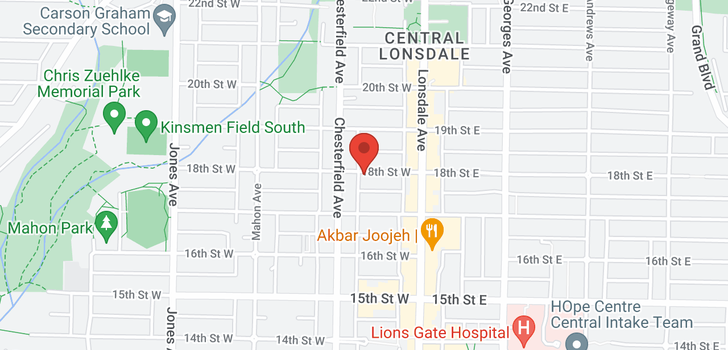 map of 106 145 W 18TH STREET